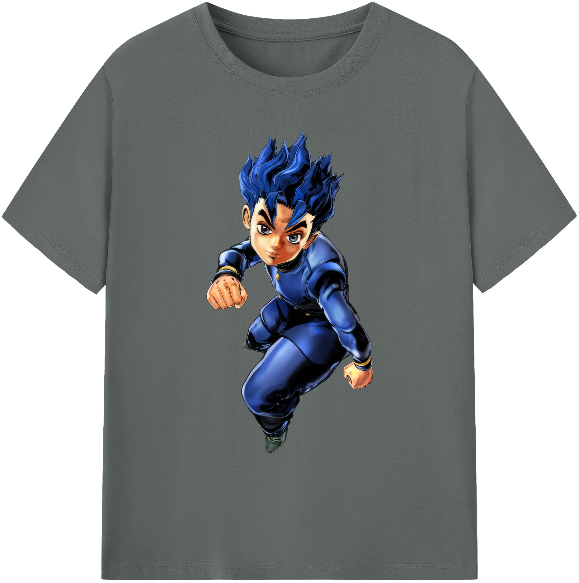 （画像用） ジョジョの奇妙な冒険 広瀨康一 JoJo's Bizarre Adventure Hirose Koichi 綿100％ メンズ半袖Tシャツ｜肌触りやわらか＆通気性